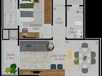Apartamento, 2 quartos, 64 m² - Foto 49