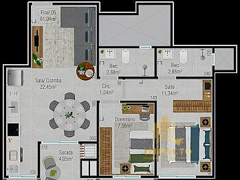Apartamento, 2 quartos, 64 m² - Foto 52